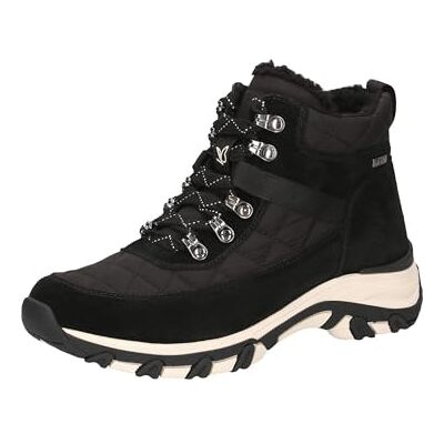 CAPRICE Damen Sneaker hoch mit Fütterung mit Schnürsenkeln Wasserabweisend, Schwarz (Black Comb), 37 EU CAPRICE Damen Sneaker hoch mit Fütterung mit Schnürsenkeln Wasserabweisend, Schwarz (Black Comb), 37 EU