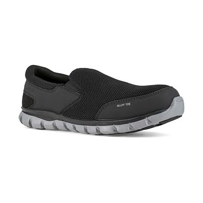 Reebok Work Men's Sublite Cushion Work Comp Toe ESD Slip On Black 14 E US Reebok Work Men's Sublite Cushion Work Comp Toe ESD Slip On Black 14 E US