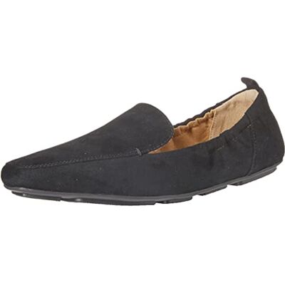 Amazon Damen Loafer Zum Hineinschlüpfen Mit Eckiger Zehenpartie, Schwarz Mikro Wildleder, 41 EU Amazon Damen Loafer Zum Hineinschlüpfen Mit Eckiger Zehenpartie, Schwarz Mikro Wildleder, 41 EU