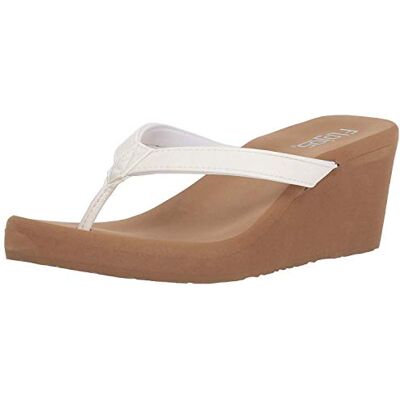 Flojos Damen Olivia Flipflop, Weiß/Braun, 37 EU Flojos Damen Olivia Flipflop, Weiß/Braun, 37 EU