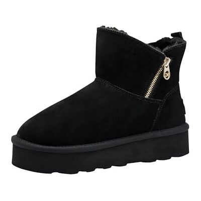 MARCO TOZZI by Guido Maria Kretschmer Damen Stiefeletten aus Leder Warm, Schwarz (Black), 40 EU MARCO TOZZI by Guido Maria Kretschmer Damen Stiefeletten aus Leder Warm, Schwarz (Black), 40 EU