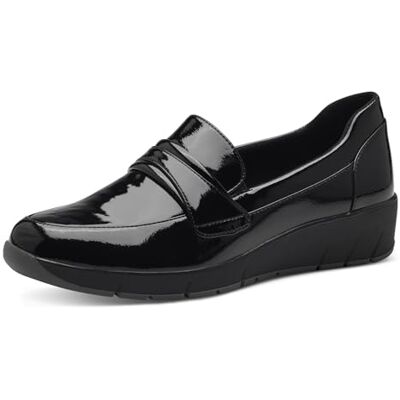 Jana Damen Slipper Elegant Vegan, Schwarz (Schwarz Lack), 37 EU Jana Damen Slipper Elegant Vegan, Schwarz (Schwarz Lack), 37 EU