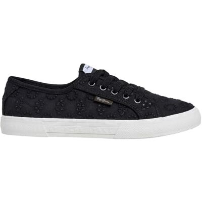 Pepe Jeans Damen Brady Cute W Sneak, Schwarz, 40 EU Pepe Jeans Damen Brady Cute W Sneak, Schwarz, 40 EU