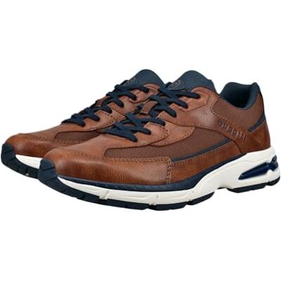 Bugatti man-Herren Sneakers-321-AOX03, Cognac/Cognac, 45 Bugatti man-Herren Sneakers-321-AOX03, Cognac/Cognac, 45