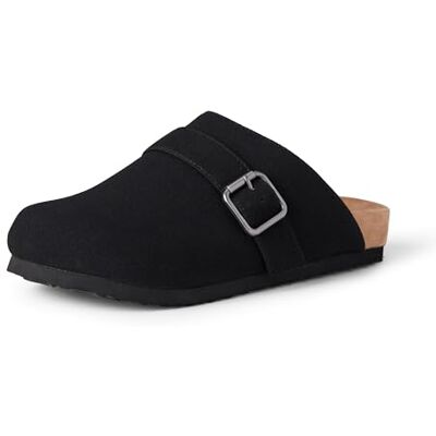 Amazon Damen Wildleder-Komfort-Clogs, in Wildlederoptik oder Lederoptik, mit und ohne Kunstfellfutter erhältlich, Schwarz Optik Wildleder, 42 EU Amazon Damen Wildleder-Komfort-Clogs, in Wildlederoptik oder Lederoptik, mit und ohne Kunstfellfutter erhältlich, Schwarz Optik Wildleder, 42 EU