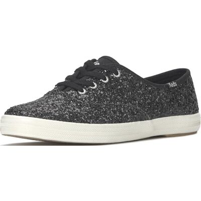 Keds Champion Glitzer-Sneaker mit Schnürung, für Damen, Schwarz, 39 EU Keds Champion Glitzer-Sneaker mit Schnürung, für Damen, Schwarz, 39 EU