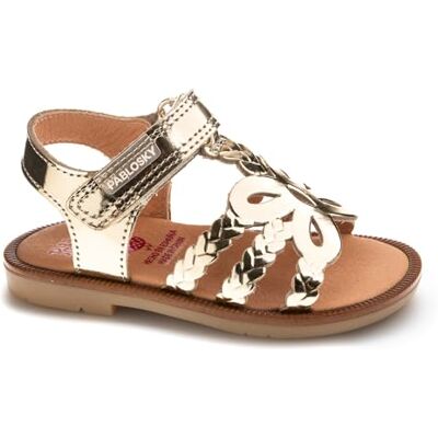 Pablosky Baby-Mädchen Mary 071780 Sandale, Gold, 20 EU Pablosky Baby-Mädchen Mary 071780 Sandale, Gold, 20 EU