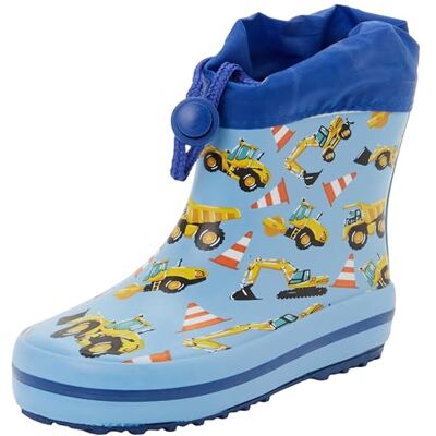 Beck Jungen Minibagger Gummistiefel, Hellblau, 22 EU Beck Jungen Minibagger Gummistiefel, Hellblau, 22 EU