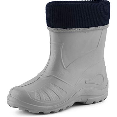 Ladeheid Kinder Mädchen Jungen Federleichte Eva Thermo Gummistiefel Gefüttert KL058 (Grau, 22 EU) Ladeheid Kinder Mädchen Jungen Federleichte Eva Thermo Gummistiefel Gefüttert KL058 (Grau, 22 EU)