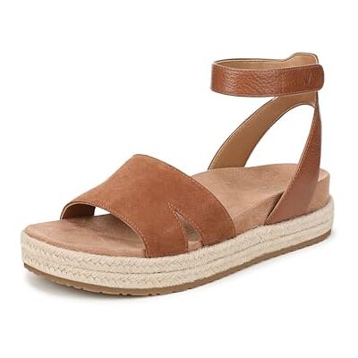 Vionic Damen Yucca Flache Sandals, Braunes Wildleder, Mittel, EU 37 Vionic Damen Yucca Flache Sandals, Braunes Wildleder, Mittel, EU 37