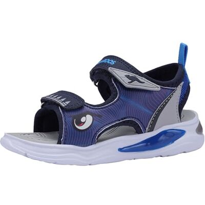 KangaROOS K-SLS Dusky Flache Sandale, dk Navy/Sky, 33 EU KangaROOS K-SLS Dusky Flache Sandale, dk Navy/Sky, 33 EU