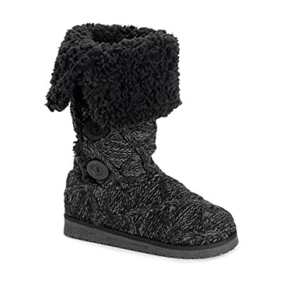 MUK LUKS Damen Malena Stiefel, Schwarzes Gittermuster, 40.5 EU MUK LUKS Damen Malena Stiefel, Schwarzes Gittermuster, 40.5 EU