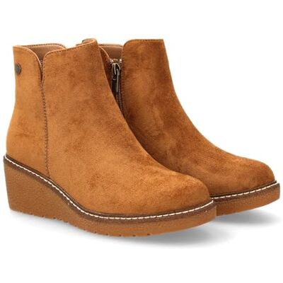 shoes&blues.es Schlichte Keilstiefeletten mit Print für Damen. Ideal für den Alltag, mit innenliegendem Reißverschluss und perfekt für Herbst und Winter. shoes&blues.es Schlichte Keilstiefeletten mit Print für Damen. Ideal für den Alltag, mit innenliegendem Reißverschluss und perfekt für Herbst und Winter.