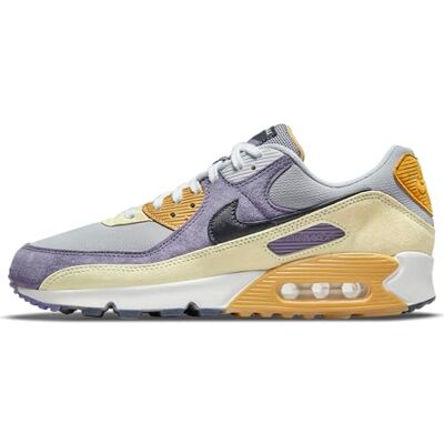 Nike Herren Air Max 90 Sneaker, Purple/Black/Grey, 35.5 Nike Herren Air Max 90 Sneaker, Purple/Black/Grey, 35.5