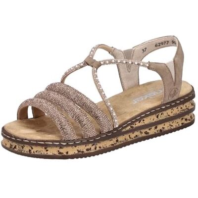 Rieker Damen 62977 Keil Sandaletten Rieker Damen 62977 Keil Sandaletten