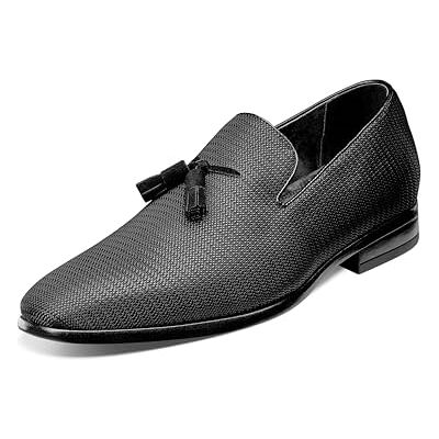 Stacy Adams Herren Tazewell Slipper, Schwarz, 46.5 EU Weit Stacy Adams Herren Tazewell Slipper, Schwarz, 46.5 EU Weit