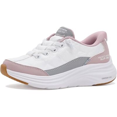 Skechers Mädchen Contour Foam Turnschuhe, White Mesh Lavender Synthetic, 30 EU Skechers Mädchen Contour Foam Turnschuhe, White Mesh Lavender Synthetic, 30 EU