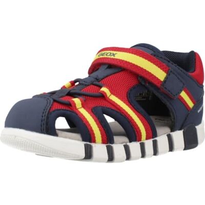 Geox Baby-Jungen B IUPIDOO Boy Sandal, Navy/Red, 24 EU Geox Baby-Jungen B IUPIDOO Boy Sandal, Navy/Red, 24 EU