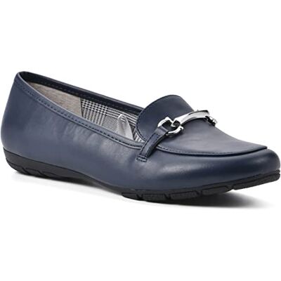 CLIFFS BY WHITE MOUNTAIN Damen Leuchtend Slipper, Marineblau/glatt, 39.5 EU CLIFFS BY WHITE MOUNTAIN Damen Leuchtend Slipper, Marineblau/glatt, 39.5 EU
