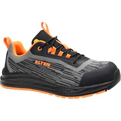 ELTEN Sicherheitsschuhe HANKO XXNF Black-orange Low ESD S1PS für Damen & Herren, Carbonkappe, leicht, atmungsaktiv, Gr. 41 ELTEN Sicherheitsschuhe HANKO XXNF Black-orange Low ESD S1PS für Damen & Herren, Carbonkappe, leicht, atmungsaktiv, Gr. 41