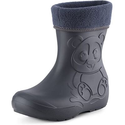 Ladeheid Eva Kinder Jungen Mädchen Gummistiefel Regenschuhe gefüttert LA-CA-11 (Carbone, 22/23 EU) Ladeheid Eva Kinder Jungen Mädchen Gummistiefel Regenschuhe gefüttert LA-CA-11 (Carbone, 22/23 EU)