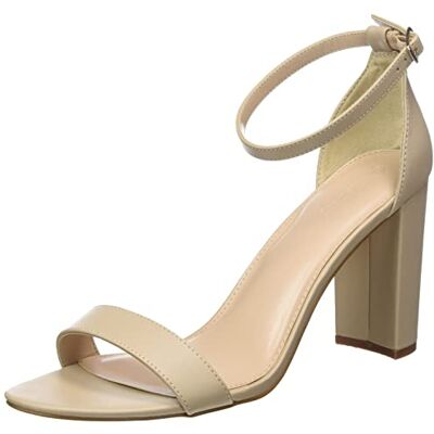 The Drop Damen Rebecca Riemensandalen mit Hohem Blockabsatz Heeled Sandal, Beige, 40.5 EU The Drop Damen Rebecca Riemensandalen mit Hohem Blockabsatz Heeled Sandal, Beige, 40.5 EU