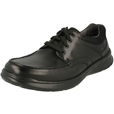 Clarks Herren Cotrell Edge Derby, Schwarzes Leder, 44.5 EU Clarks Herren Cotrell Edge Derby, Schwarzes Leder, 44.5 EU