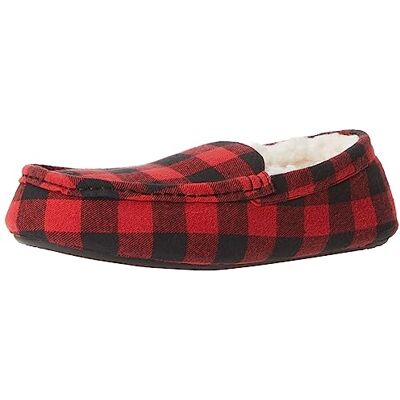 Amazon Herren Mokassin-Hausschuhe, Rot Schwarz Buffalo Karos, 47 EU Amazon Herren Mokassin-Hausschuhe, Rot Schwarz Buffalo Karos, 47 EU