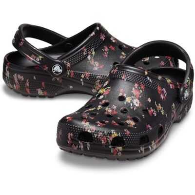 Crocs Unisex Classic Printed Floral Clogs Holzschuh, Black Ditsy, 36 EU Crocs Unisex Classic Printed Floral Clogs Holzschuh, Black Ditsy, 36 EU