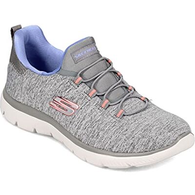 Skechers Women's, Summits Quick Getaway Sneaker Grey Blue 7 M Skechers Women's, Summits Quick Getaway Sneaker Grey Blue 7 M