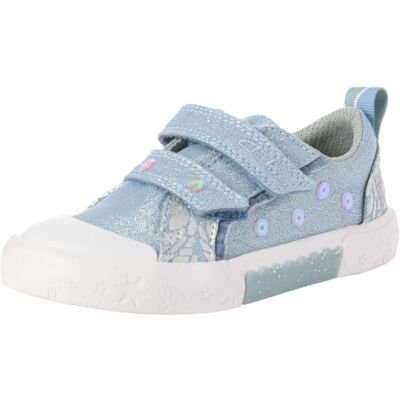 Clarks Foxing Tri K Childrens Navy/Red, 12 Clarks Foxing Tri K Childrens Navy/Red, 12