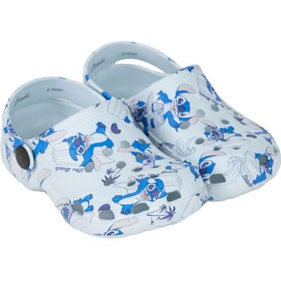 CERDÁ LIFE'S LITTLE MOMENTS Kinder Clogs Stitch Farbe Blau Größe 26/27 Hergestellt aus 100% Eva Kinder Clogs Stitch Print Original Produkt entworfen in Spanien CERDÁ LIFE'S LITTLE MOMENTS Kinder Clogs Stitch Farbe Blau Größe 26/27 Hergestellt aus 100% Eva Kinder Clogs Stitch Print Original Produkt entworfen in Spanien
