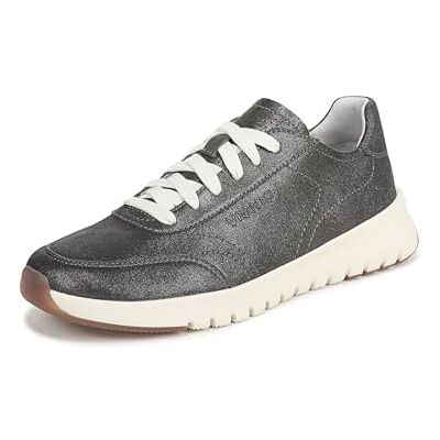 Vionic Damen Uptown Sneaker Schnürschuhe, Silberleder, Mittel, EU 40.5 Vionic Damen Uptown Sneaker Schnürschuhe, Silberleder, Mittel, EU 40.5