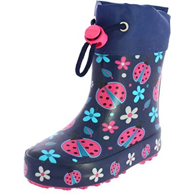 Beck Mädchen Glückskäfer Warm Gummistiefel, Blau, 25 EU Beck Mädchen Glückskäfer Warm Gummistiefel, Blau, 25 EU