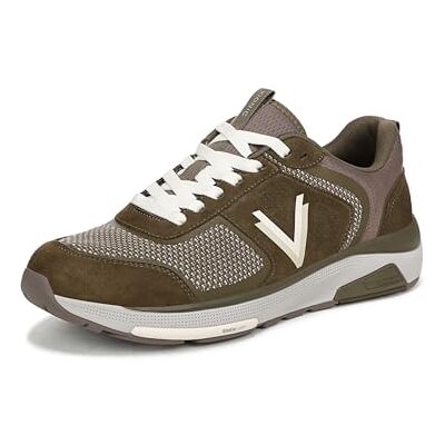 Vionic Herren Walk Strider Knit Turnschuhe mit Schnürung, Feinsitz, Olivgrün Wildleder, EU 43 Vionic Herren Walk Strider Knit Turnschuhe mit Schnürung, Feinsitz, Olivgrün Wildleder, EU 43