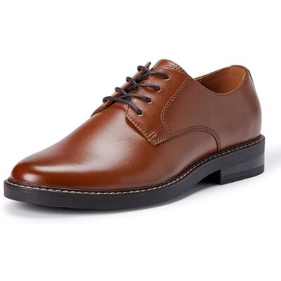 Amazon Herren Derby-Business-Schuhe, Runde Zehenpartie, Schnürverschluss, Dunkelbronze, 45 EU Amazon Herren Derby-Business-Schuhe, Runde Zehenpartie, Schnürverschluss, Dunkelbronze, 45 EU