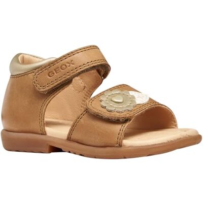 Geox Jungen Mädchen B VERRED A Sandal, Cognac/Platinum, 25 EU Geox Jungen Mädchen B VERRED A Sandal, Cognac/Platinum, 25 EU