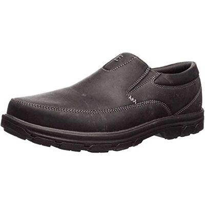 Skechers Segment The Search Herren-Slip-On-Loafer, Schwarz Leder, 42 EU Skechers Segment The Search Herren-Slip-On-Loafer, Schwarz Leder, 42 EU