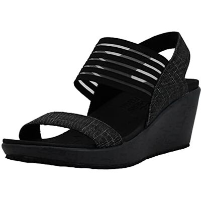 Skechers Rumbers Sci Fi, Damen Slingback Sandalen, Schwarz (Black), 40 EU Skechers Rumbers Sci Fi, Damen Slingback Sandalen, Schwarz (Black), 40 EU