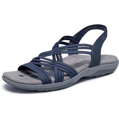 Skechers Reggae Slim Simply Stretch Damen-Schuhe, Marineblau, 35 EU Skechers Reggae Slim Simply Stretch Damen-Schuhe, Marineblau, 35 EU