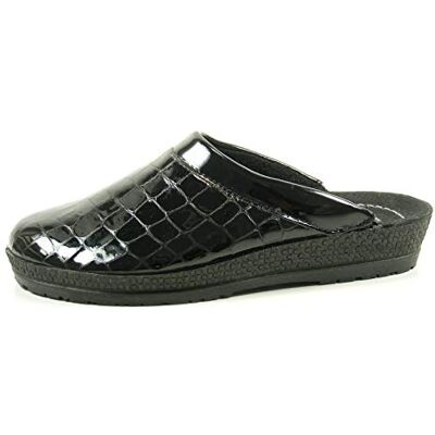 Rohde 2299 Neustadt-D Schuhe Damen Hausschuhe Pantoffeln Clogs, Größe:38 EU, Farbe:Schwarz Rohde 2299 Neustadt-D Schuhe Damen Hausschuhe Pantoffeln Clogs, Größe:38 EU, Farbe:Schwarz
