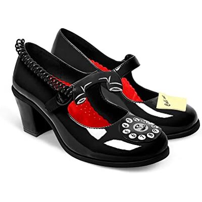 Hot Chocolate Design Chocolaticas Mid Heels Damen Mary Jane Pumps, Call Me in Schwarz, 39 EU Hot Chocolate Design Chocolaticas Mid Heels Damen Mary Jane Pumps, Call Me in Schwarz, 39 EU