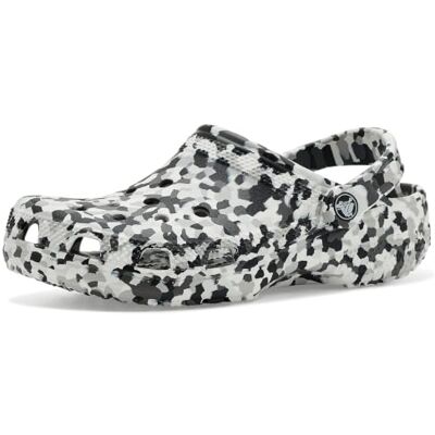Crocs ,Unisex Kinder,Classic Confetti Clog K,Schwarz/Weiß,34-35 Crocs ,Unisex Kinder,Classic Confetti Clog K,Schwarz/Weiß,34-35