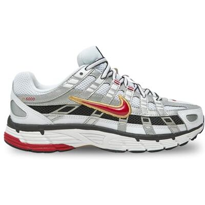 Nike Damen P-6000 Sneaker, White Varsity Red MTLC Platinu, 37.5 EU Nike Damen P-6000 Sneaker, White Varsity Red MTLC Platinu, 37.5 EU