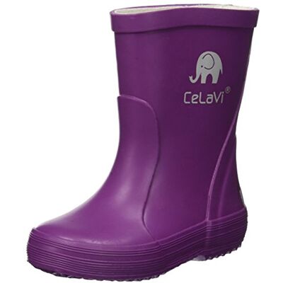Celavi Kinder Mädchen Wasserdichte Gummistiefel, 100% Naturkautschuk Regenstiefel, Größe: 20, Farbe: Violett, 1147 Celavi Kinder Mädchen Wasserdichte Gummistiefel, 100% Naturkautschuk Regenstiefel, Größe: 20, Farbe: Violett, 1147