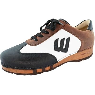 woody Herren Niki Clog Sneaker, Cervo Nero-Tabacco, 47 EU woody Herren Niki Clog Sneaker, Cervo Nero-Tabacco, 47 EU