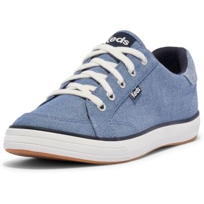 Keds Center III Damen-Sneaker mit Schnürung, Segeltuch, Marineblaues Textil, 9 Keds Center III Damen-Sneaker mit Schnürung, Segeltuch, Marineblaues Textil, 9