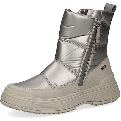 CAPRICE Damen Winterstiefeletten ohne Absatz Airmotion mit Reißverschluss Gefüttert Weite G, Beige (Warm Grey Co), 38.5 EU CAPRICE Damen Winterstiefeletten ohne Absatz Airmotion mit Reißverschluss Gefüttert Weite G, Beige (Warm Grey Co), 38.5 EU