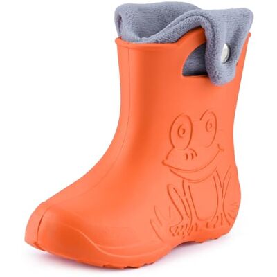Ladeheid EVA Kinder Jungen Mädchen Gummistiefel Regenschuhe gefüttert Regenstiefel Gummischuhe LA-CA-04 (Orange/Grau, 34/35 EU) Ladeheid EVA Kinder Jungen Mädchen Gummistiefel Regenschuhe gefüttert Regenstiefel Gummischuhe LA-CA-04 (Orange/Grau, 34/35 EU)
