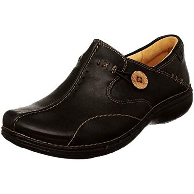 Clarks Un. Loop Womens, Black Leather, 38 EUR, B Clarks Un. Loop Womens, Black Leather, 38 EUR, B
